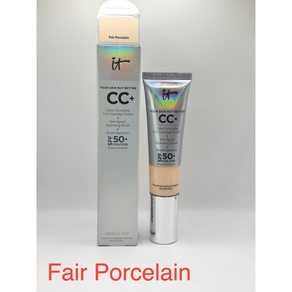 IT Cosmetics Your Skin But Better CC+ Cream Fair Porcelain NEW